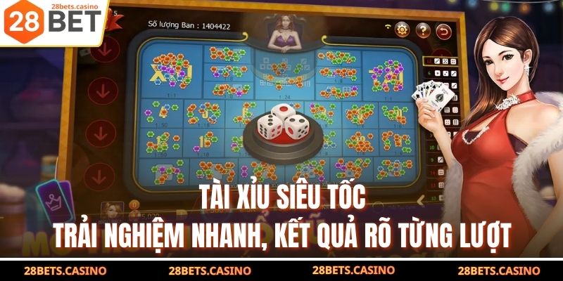 Tài Xỉu Siêu Tốc - Trải Nghiệm Nhanh, Kết Quả Rõ Từng Lượt 1 Tài Xỉu Siêu Tốc - Trải Nghiệm Nhanh, Kết Quả Rõ Từng Lượt